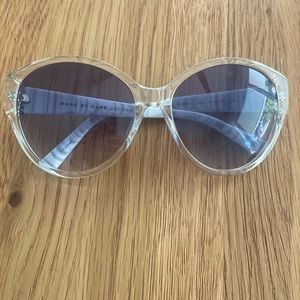 Marc by Marc Jacobs clear cat eye round sunglasses